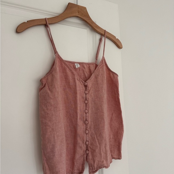 Nordstrom BP women’s linen blend button detail tank to size medium - Picture 2 of 4